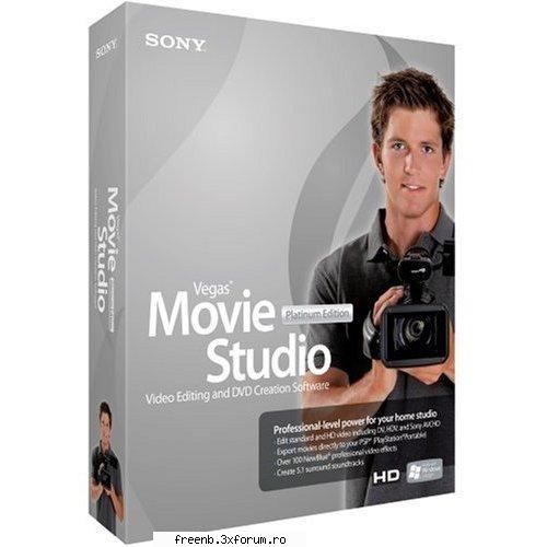 Sony Vegas Platinium Edition 09 - Video editing, audio production, and DVD - DOWNLOAD Programe